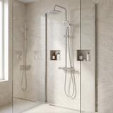 Kit de douche Rea Foss Clif Brush Nickel