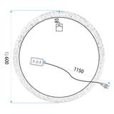 LUSTRO ŚCIENNE LED 60cm 107