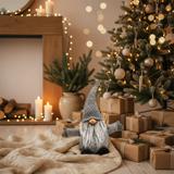 Skrzat świąteczny 35cm YX045 GREY