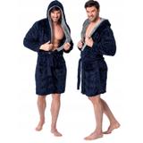Bathrobe Jordan Navy-Grey Men L