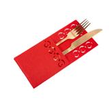 Pokrowiec na sztućce Świateczny 4 szt KF357-4R