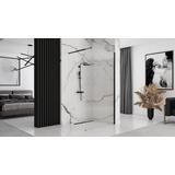 Τοίχο ντους Rea Aero Intimo Matt Black 120