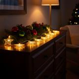 Lampki choinkowe Girlanda LED Złote Gwiazdki 391020