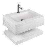 Lavabo suspendu avec étagère Rea Apollo Muralto Roma 70