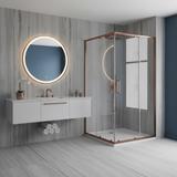 Καμπίνα ντους Rea City 80x100 Brush Copper