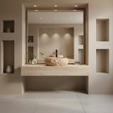 Umywalka nablatowa Rea Mika Light Terracotta