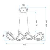 LAMPA SUFITOWA WISZĄCA G154-CP ZŁOTA