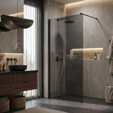 Tuš zaslon Rea Flexi Grey / Black 80