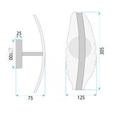 Wandlampe LED G140-W Gold