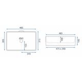 Aufsatzwaschbecken Rea Berta 48