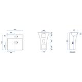 Samostojeći umivaonik Rea Ada Slim