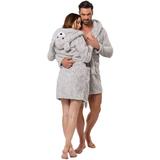 Bathrobe Grey Bear L