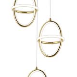 LED-Hängeleuchte G064-3CPR Gold