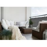 OSŁONA BALKONOWA SZARA 1X6M PE