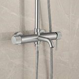 Kit de douche Rea Lungo Stripe Brush Nickel