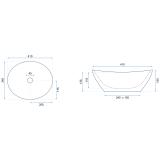 Countertop Basin Rea Sofia White