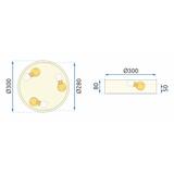 Lampe Classic APP872-C Gold 30 cm