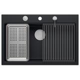 Granite sink MARC 110 WORKSTATION Black