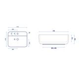 Umywalka nablatowa Rea Martina Biała