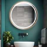 Miroir LED 80cm MMJ BRUSH COPPER