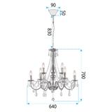 Deckenleuchte EBT016-9CP CHROME