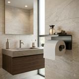 Držač toaletnog papira s policom 6613 Modern Titan