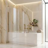 Bathtub screen Rea Travis Gold Brush 80