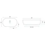 Умывальник на столешницу Rea Amelia Sandy