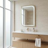 Огледало LED ZONE 70X50 BRUSH GOLD