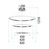 Deckenlampe APP1609-3C GOLD