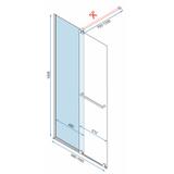 Dušas siena Rea Cortis GOLD 100