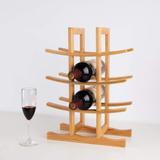 Stojak bambusowy na wino 371572