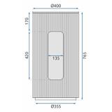 Отдельно стоящий пьедестал с умывальником Rea Ingrid Grey