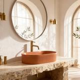 Umywalka nablatowa Rea Vanda Cinnamon Matt