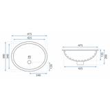 Умивальник врізний Rea Nel White