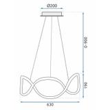 Lampe LED APP801-CP Twist Chrome