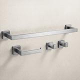 Bathroom Accessories Set Rio Brush Nickel 4 Pieces