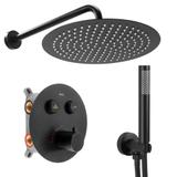 Built-in shower set Rea  LUNGO Black Matt BOX