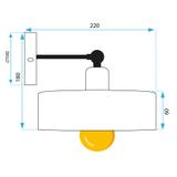 Wandlampe APP1332-1W BLACK GOLD