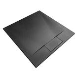 Cadita de dus Bazalt negru 90x90