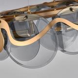 Люстра APP1545-8CP Brush Gold / Grey