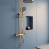 Shower Set Rea Arcos brush gold