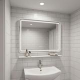 LED sieninis veidrodis su lentyna 80x60 cm L-8060