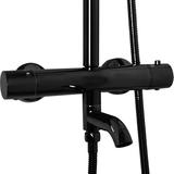 Rea Lungo melns metālisks dušas komplekts ar termostatu