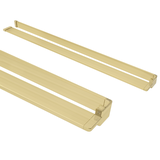 Toalheiro de prateleira EVO escovado em ouro para paredes de chuveiro