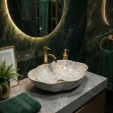 Lauapealne kraanikauss Rea Pearl Ruststone