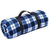 Koc Piknikowy Kratka Niebieski