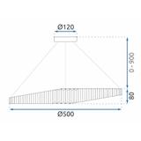 Deckenlampe APP1201-CP CRISTAL