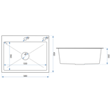 Стальная мойка для кухни LUKE 110 WORKSTATION Black