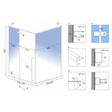 Душова кабіна Rea Fargo 120x90 Black Mat